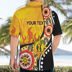 Australia Bushfire Aboriginal Personalised Hawaiian Shirt Bush Fire Dreaming - Aussie Hoodie