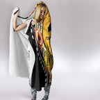 Australia Bushfire Aboriginal Personalised Hooded Blanket Bush Fire Dreaming - Aussie Hoodie