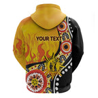 Australia Bushfire Aboriginal Personalised Hoodie Bush Fire Dreaming - Aussie Hoodie