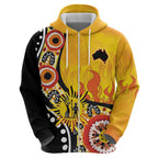 Australia Bushfire Aboriginal Personalised Hoodie Bush Fire Dreaming - Aussie Hoodie
