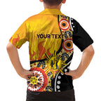 Australia Bushfire Aboriginal Personalised Kid Hawaiian Shirt Bush Fire Dreaming - Aussie Hoodie