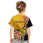 Australia Bushfire Aboriginal Personalised Kid T Shirt Bush Fire Dreaming - Aussie Hoodie
