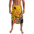 Australia Bushfire Aboriginal Personalised Lavalava Bush Fire Dreaming - Aussie Hoodie