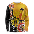 Australia Bushfire Aboriginal Personalised Long Sleeve Shirt Bush Fire Dreaming - Aussie Hoodie