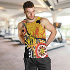 Australia Bushfire Aboriginal Personalised Men Tank Top Bush Fire Dreaming - Aussie Hoodie