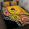 Australia Bushfire Aboriginal Personalised Quilt Bed Set Bush Fire Dreaming - Aussie Hoodie