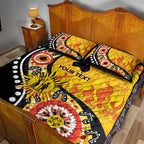 Australia Bushfire Aboriginal Personalised Quilt Bed Set Bush Fire Dreaming - Aussie Hoodie