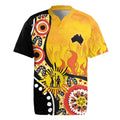 Australia Bushfire Aboriginal Personalised Rugby Jersey Bush Fire Dreaming - Aussie Hoodie
