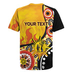 Australia Bushfire Aboriginal Personalised Rugby Jersey Bush Fire Dreaming - Aussie Hoodie