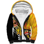 Australia Bushfire Aboriginal Personalised Sherpa Hoodie Bush Fire Dreaming - Aussie Hoodie