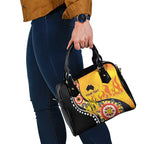 Australia Bushfire Aboriginal Personalised Shoulder Handbag Bush Fire Dreaming - Aussie Hoodie