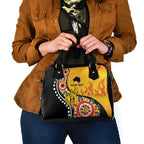 Australia Bushfire Aboriginal Personalised Shoulder Handbag Bush Fire Dreaming - Aussie Hoodie