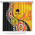 Australia Bushfire Aboriginal Personalised Shower Curtain Bush Fire Dreaming - Aussie Hoodie