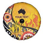 Australia Bushfire Aboriginal Personalised Spare Tire Cover Bush Fire Dreaming - Aussie Hoodie
