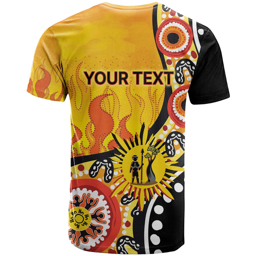 Australia Bushfire Aboriginal Personalised T Shirt Bush Fire Dreaming - Aussie Hoodie