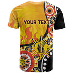 Australia Bushfire Aboriginal Personalised T Shirt Bush Fire Dreaming - Aussie Hoodie