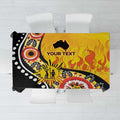 Australia Bushfire Aboriginal Personalised Tablecloth Bush Fire Dreaming - Aussie Hoodie