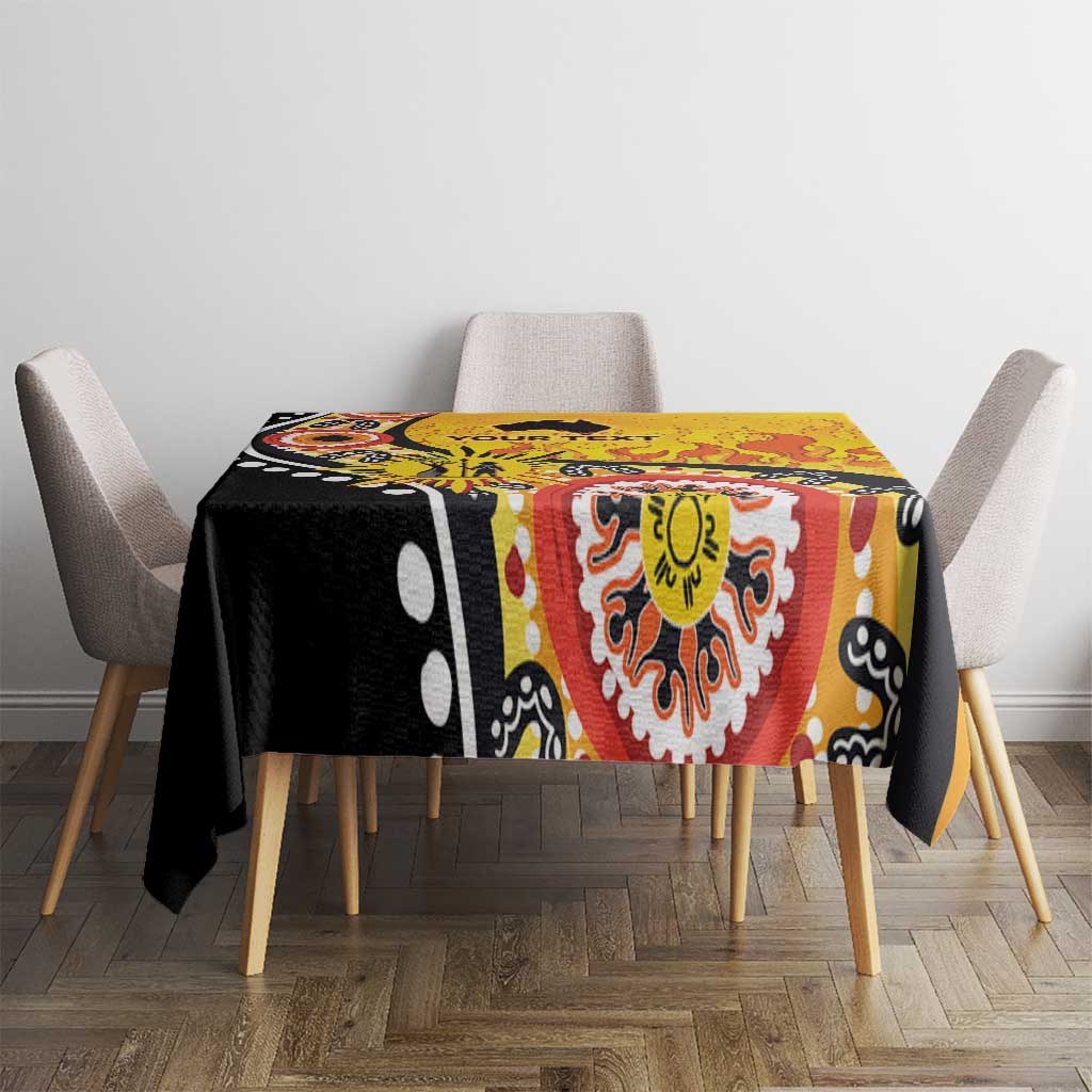 Australia Bushfire Aboriginal Personalised Tablecloth Bush Fire Dreaming - Aussie Hoodie