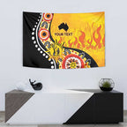 Australia Bushfire Aboriginal Personalised Tapestry Bush Fire Dreaming - Aussie Hoodie