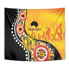 Australia Bushfire Aboriginal Personalised Tapestry Bush Fire Dreaming - Aussie Hoodie