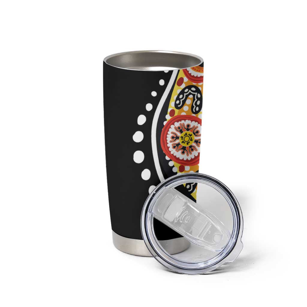 Australia Bushfire Aboriginal Personalised Tumbler Cup Bush Fire Dreaming - Aussie Hoodie