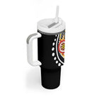 Australia Bushfire Aboriginal Personalised Tumbler With Handle Bush Fire Dreaming - Aussie Hoodie