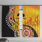Australia Bushfire Aboriginal Personalised Window Curtain Bush Fire Dreaming - Aussie Hoodie