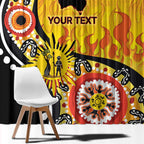 Australia Bushfire Aboriginal Personalised Window Curtain Bush Fire Dreaming - Aussie Hoodie