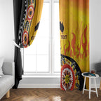 Australia Bushfire Aboriginal Personalised Window Curtain Bush Fire Dreaming - Aussie Hoodie