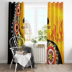 Australia Bushfire Aboriginal Personalised Window Curtain Bush Fire Dreaming - Aussie Hoodie