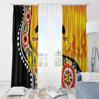 Australia Bushfire Aboriginal Personalised Window Curtain Bush Fire Dreaming - Aussie Hoodie