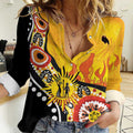 Australia Bushfire Aboriginal Personalised Women Casual Shirt Bush Fire Dreaming - Aussie Hoodie