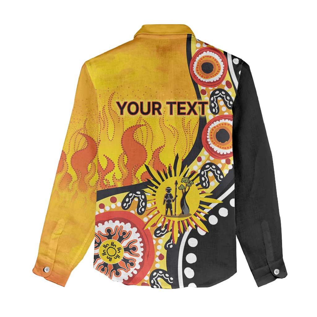 Australia Bushfire Aboriginal Personalised Women Casual Shirt Bush Fire Dreaming - Aussie Hoodie
