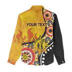 Australia Bushfire Aboriginal Personalised Women Casual Shirt Bush Fire Dreaming - Aussie Hoodie