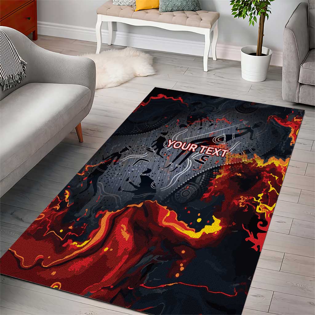 Australia Bushfire Aboriginal Personalised Area Rug Fire Dreaming Healing Country - Aussie Hoodie