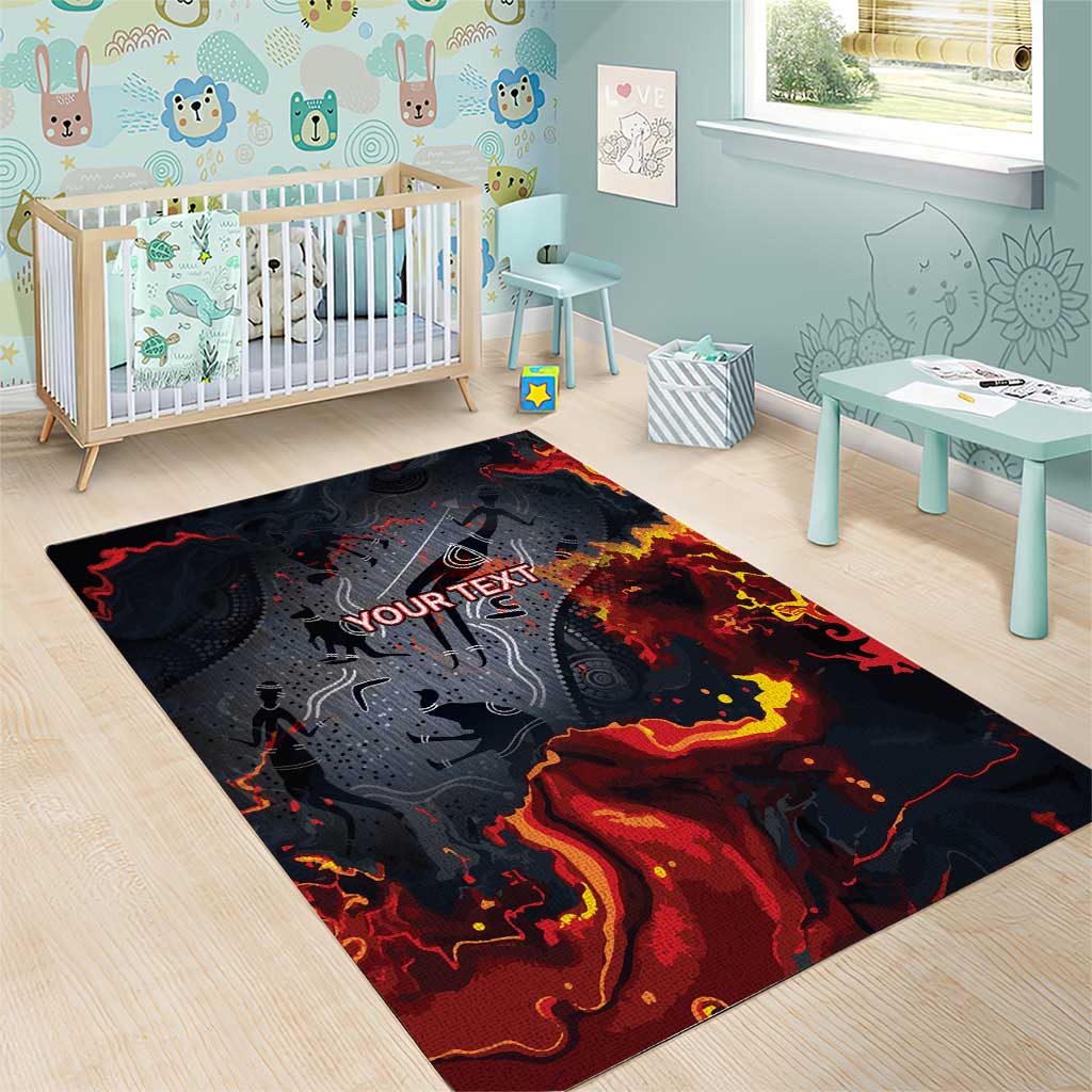 Australia Bushfire Aboriginal Personalised Area Rug Fire Dreaming Healing Country - Aussie Hoodie