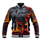 Australia Bushfire Aboriginal Personalised Baseball Jacket Fire Dreaming Healing Country - Aussie Hoodie