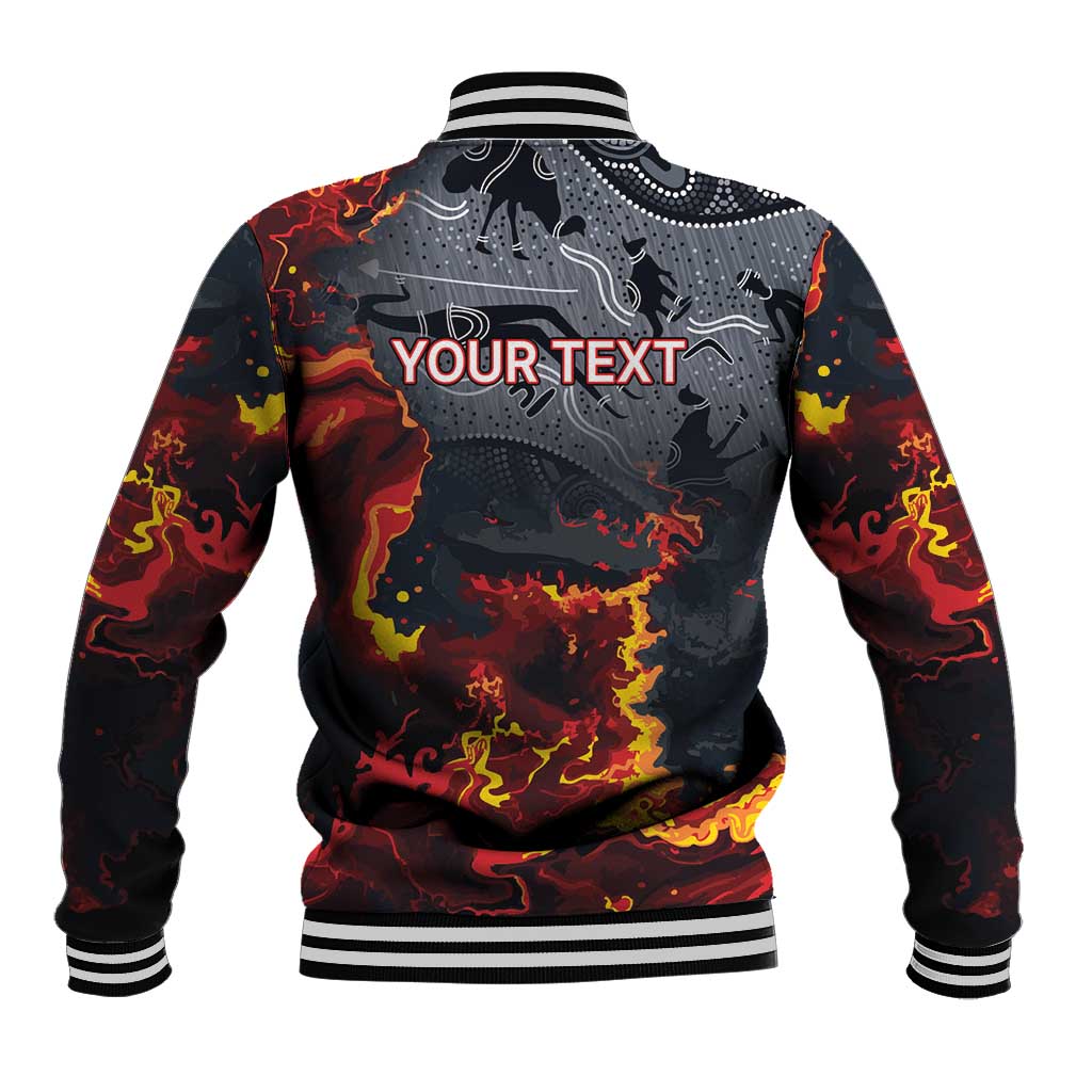Australia Bushfire Aboriginal Personalised Baseball Jacket Fire Dreaming Healing Country - Aussie Hoodie
