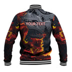 Australia Bushfire Aboriginal Personalised Baseball Jacket Fire Dreaming Healing Country - Aussie Hoodie