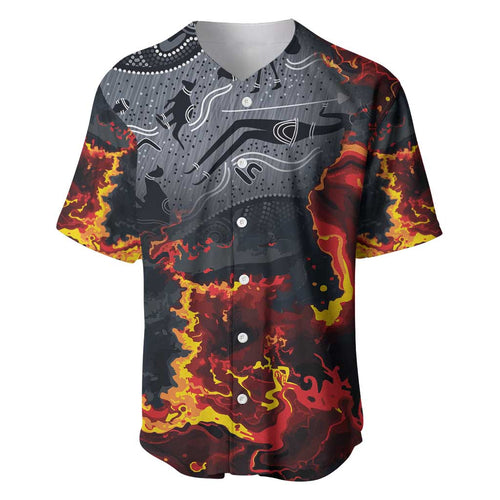 Australia Bushfire Aboriginal Personalised Baseball Jersey Fire Dreaming Healing Country - Aussie Hoodie