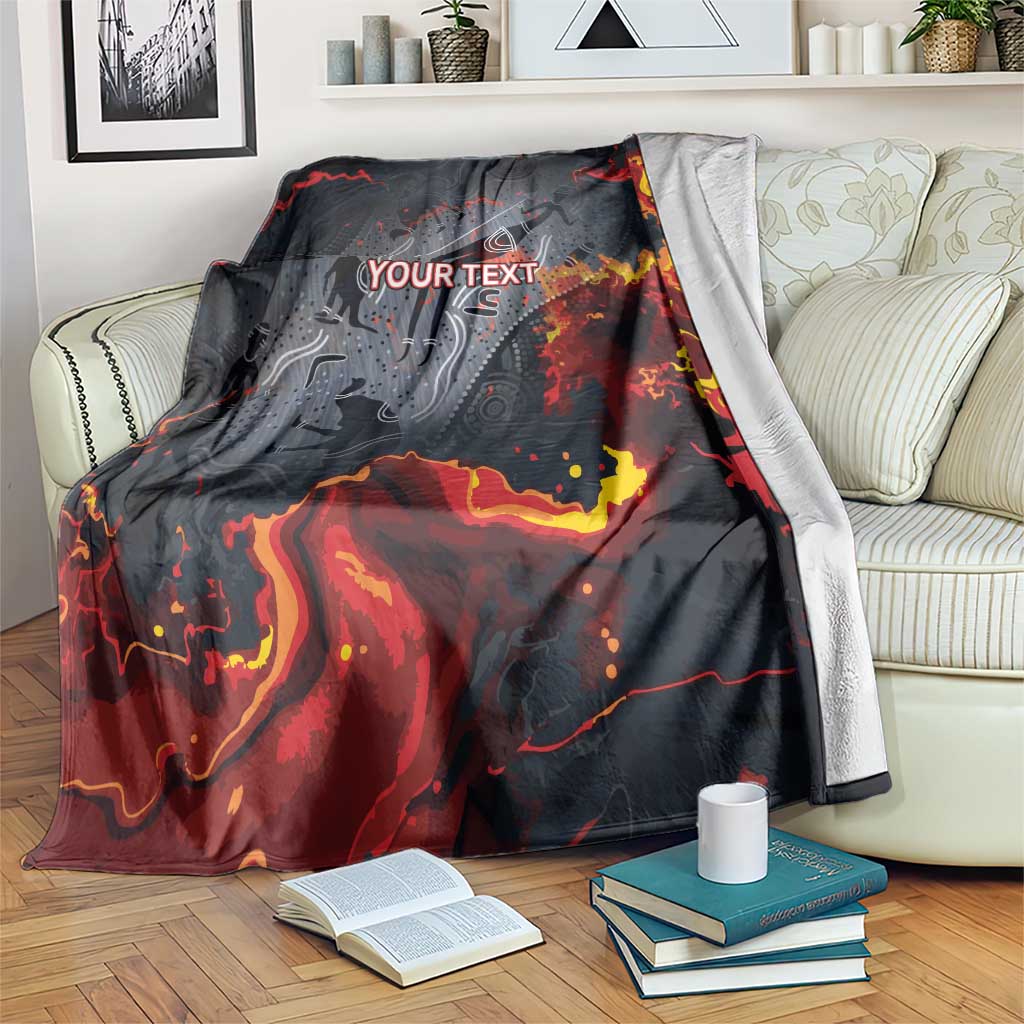 Australia Bushfire Aboriginal Personalised Blanket Fire Dreaming Healing Country - Aussie Hoodie