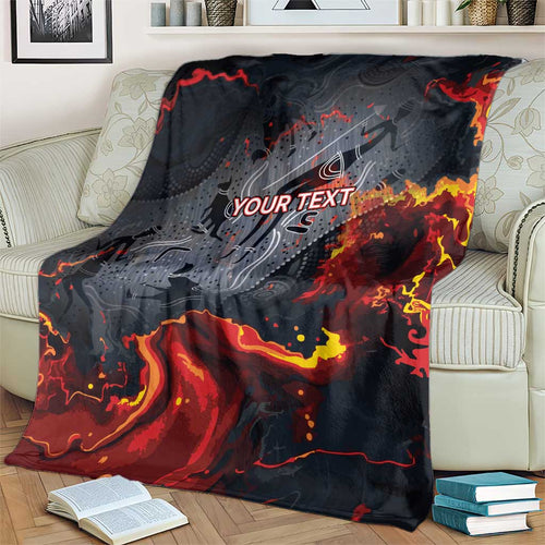 Australia Bushfire Aboriginal Personalised Blanket Fire Dreaming Healing Country - Aussie Hoodie
