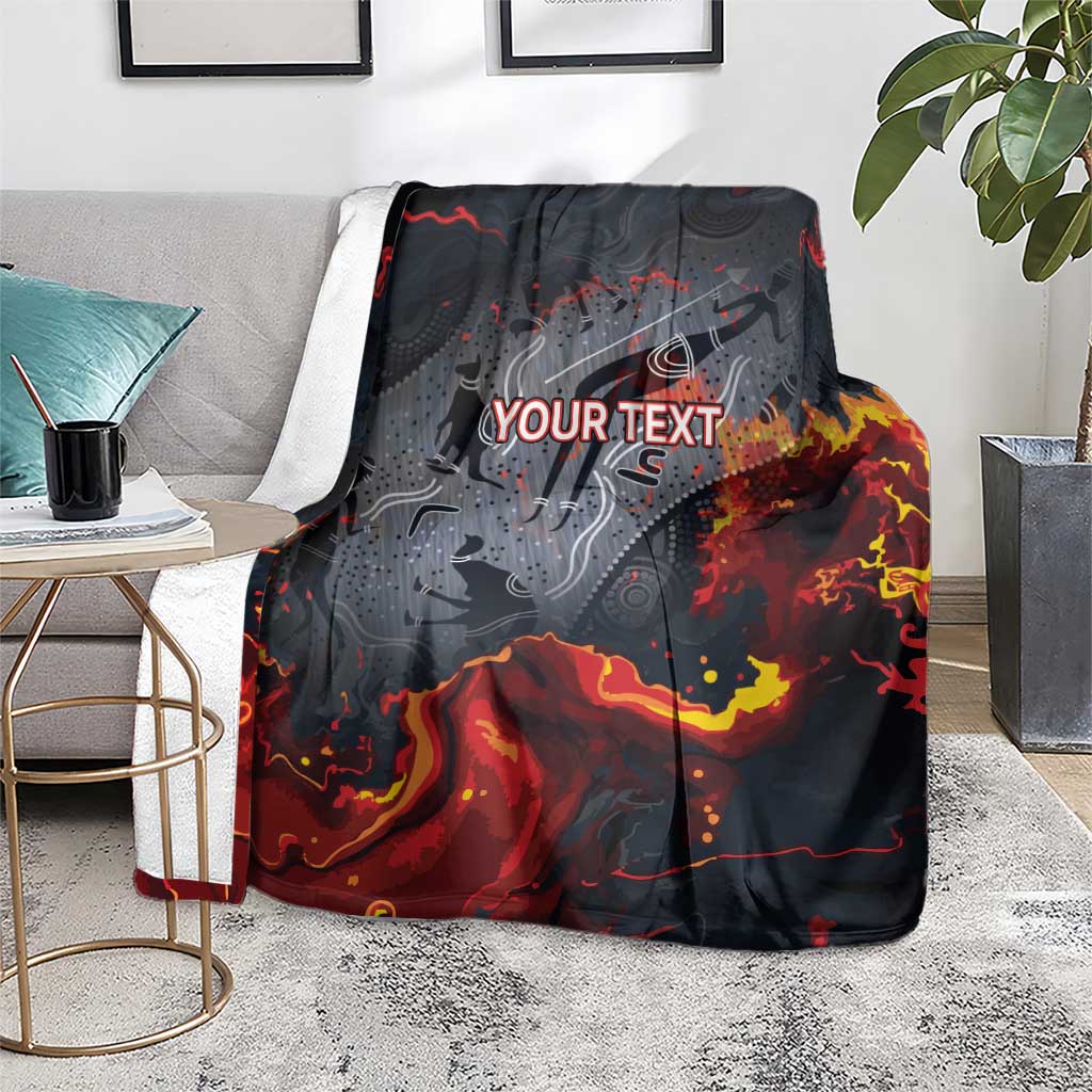 Australia Bushfire Aboriginal Personalised Blanket Fire Dreaming Healing Country - Aussie Hoodie