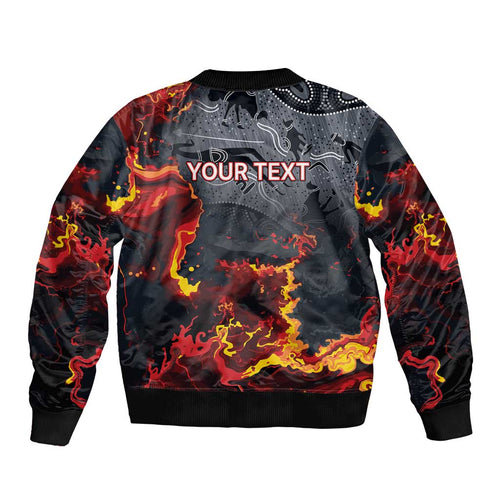 Australia Bushfire Aboriginal Personalised Bomber Jacket Fire Dreaming Healing Country - Aussie Hoodie