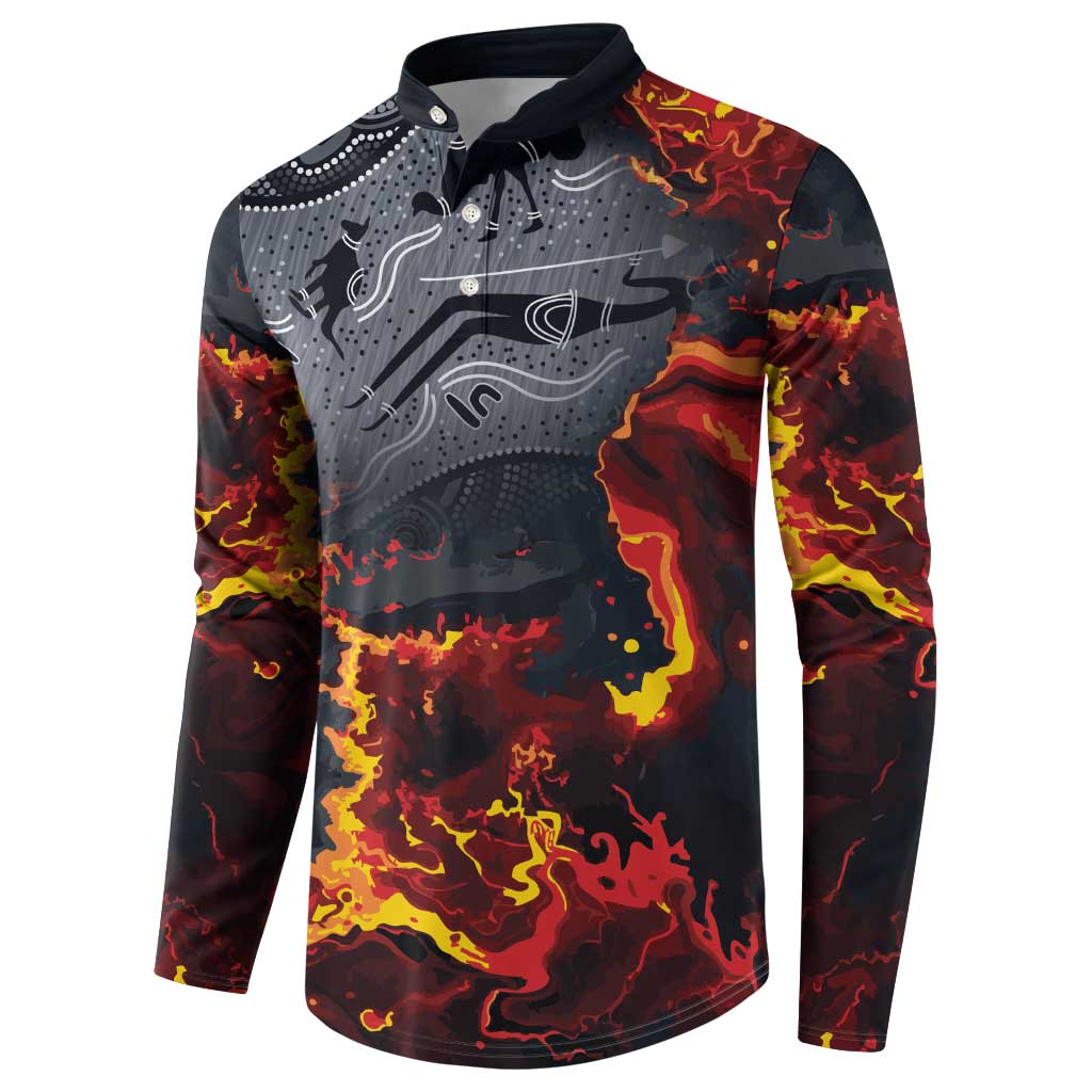 Australia Bushfire Aboriginal Personalised Button Sweatshirt Fire Dreaming Healing Country - Aussie Hoodie