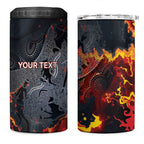 Australia Bushfire Aboriginal Personalised 4 in 1 Can Cooler Tumbler Fire Dreaming Healing Country - Aussie Hoodie
