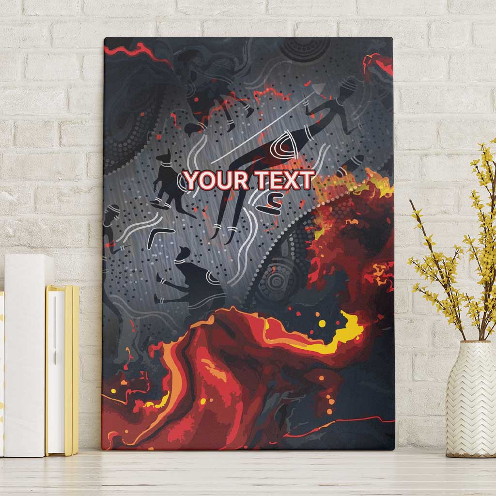 Australia Bushfire Aboriginal Personalised Canvas Wall Art Fire Dreaming Healing Country - Aussie Hoodie