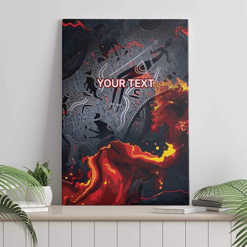Australia Bushfire Aboriginal Personalised Canvas Wall Art Fire Dreaming Healing Country - Aussie Hoodie