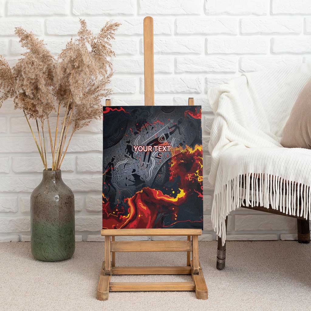 Australia Bushfire Aboriginal Personalised Canvas Wall Art Fire Dreaming Healing Country - Aussie Hoodie