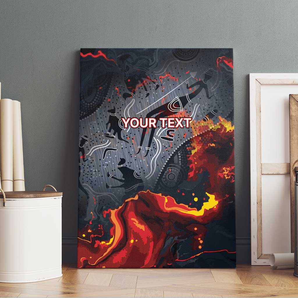 Australia Bushfire Aboriginal Personalised Canvas Wall Art Fire Dreaming Healing Country - Aussie Hoodie